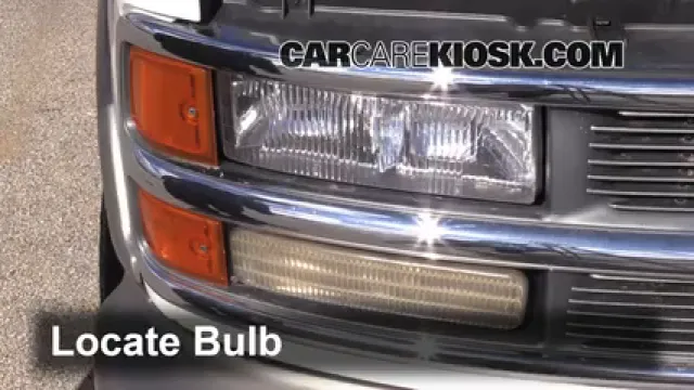 2001 Chevrolet Express 1500 LS 5.7L V8 Éclairage Feux de croisement (remplacer l'ampoule)